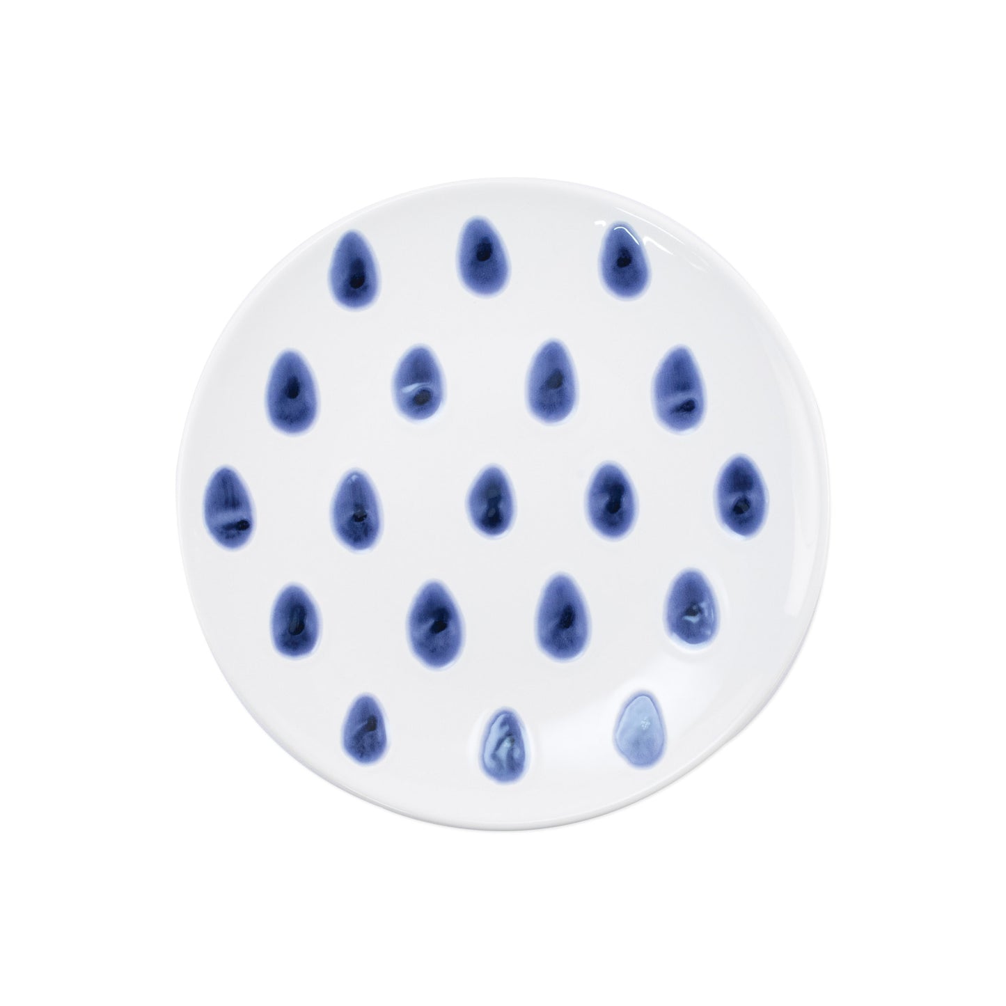 VIETRI Santorini Dot Salad Plate