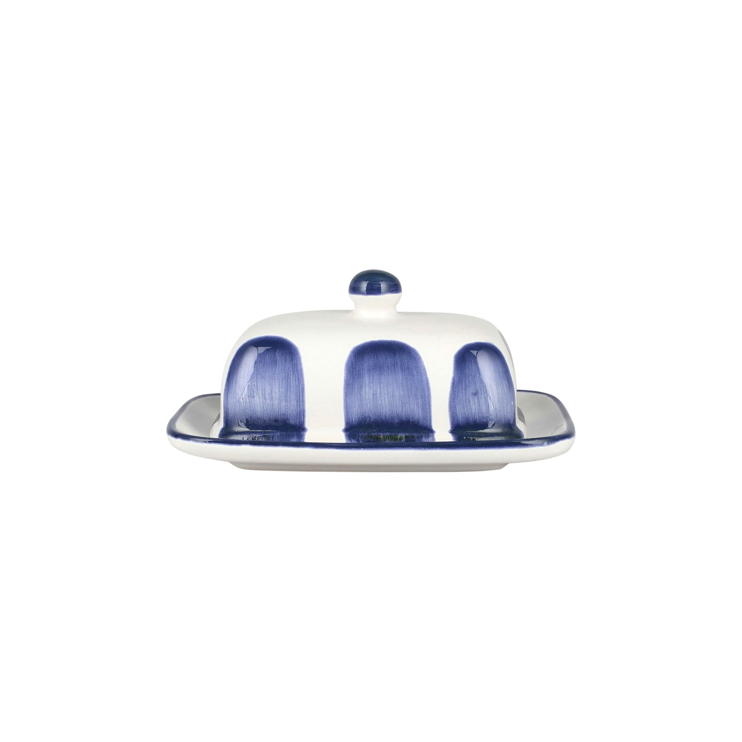 VIETRI Santorini Dot Butter Dish