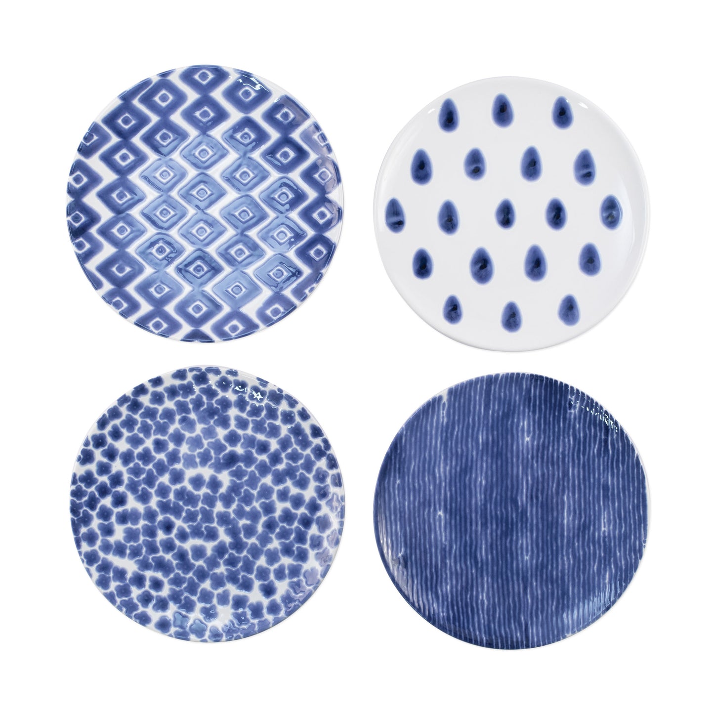 VIETRI Santorini Diamond Salad Plate