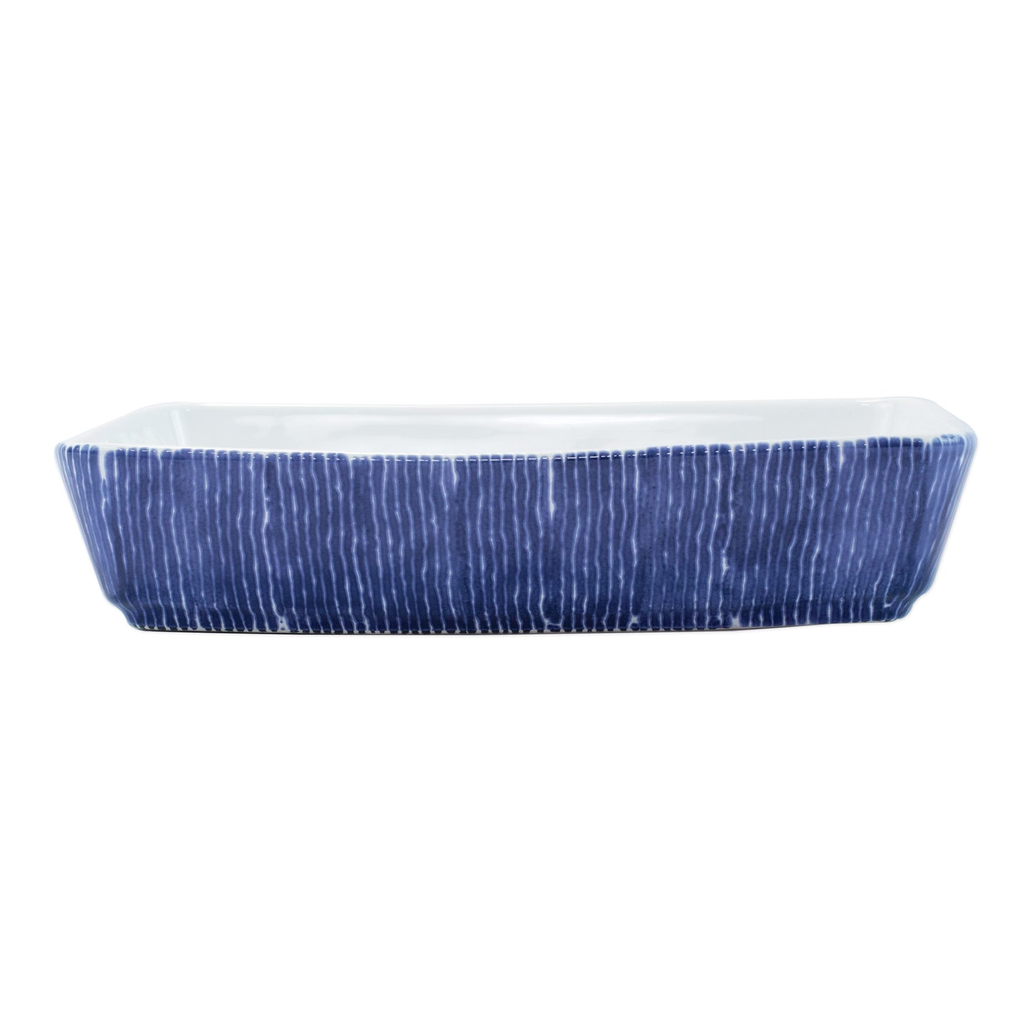 VIETRI Santorini Stripe Rectangular Baker