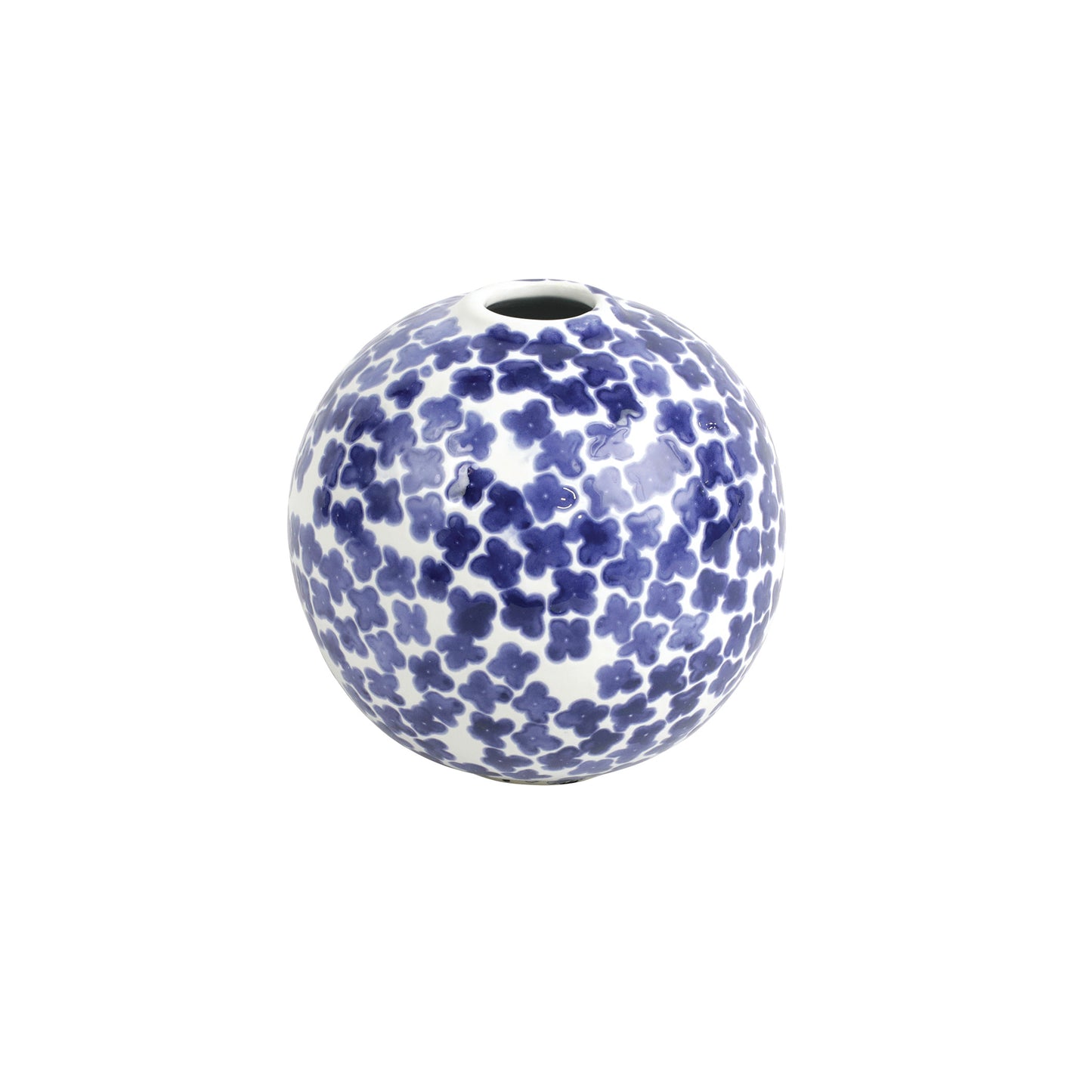 VIETRI Santorini Flower Round Vase