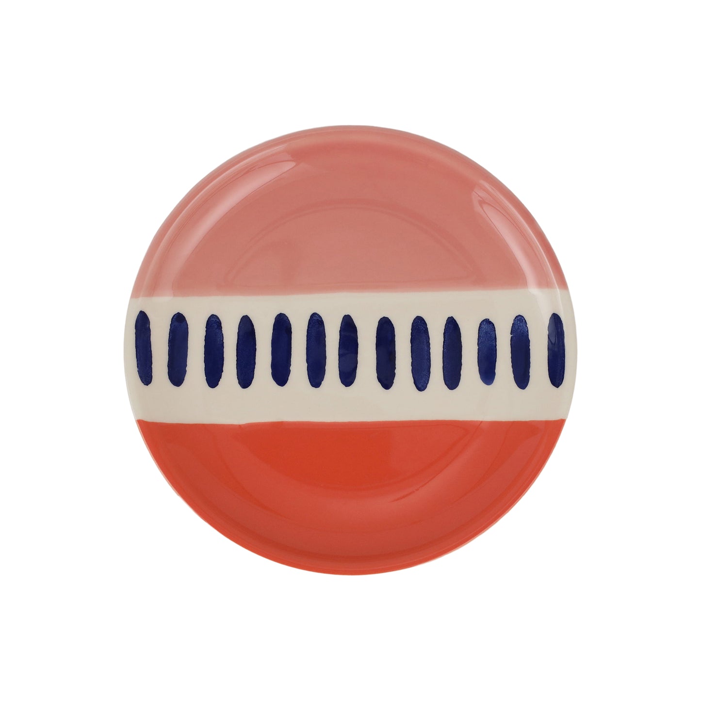 VIETRI Moda Stripe Salad Plate