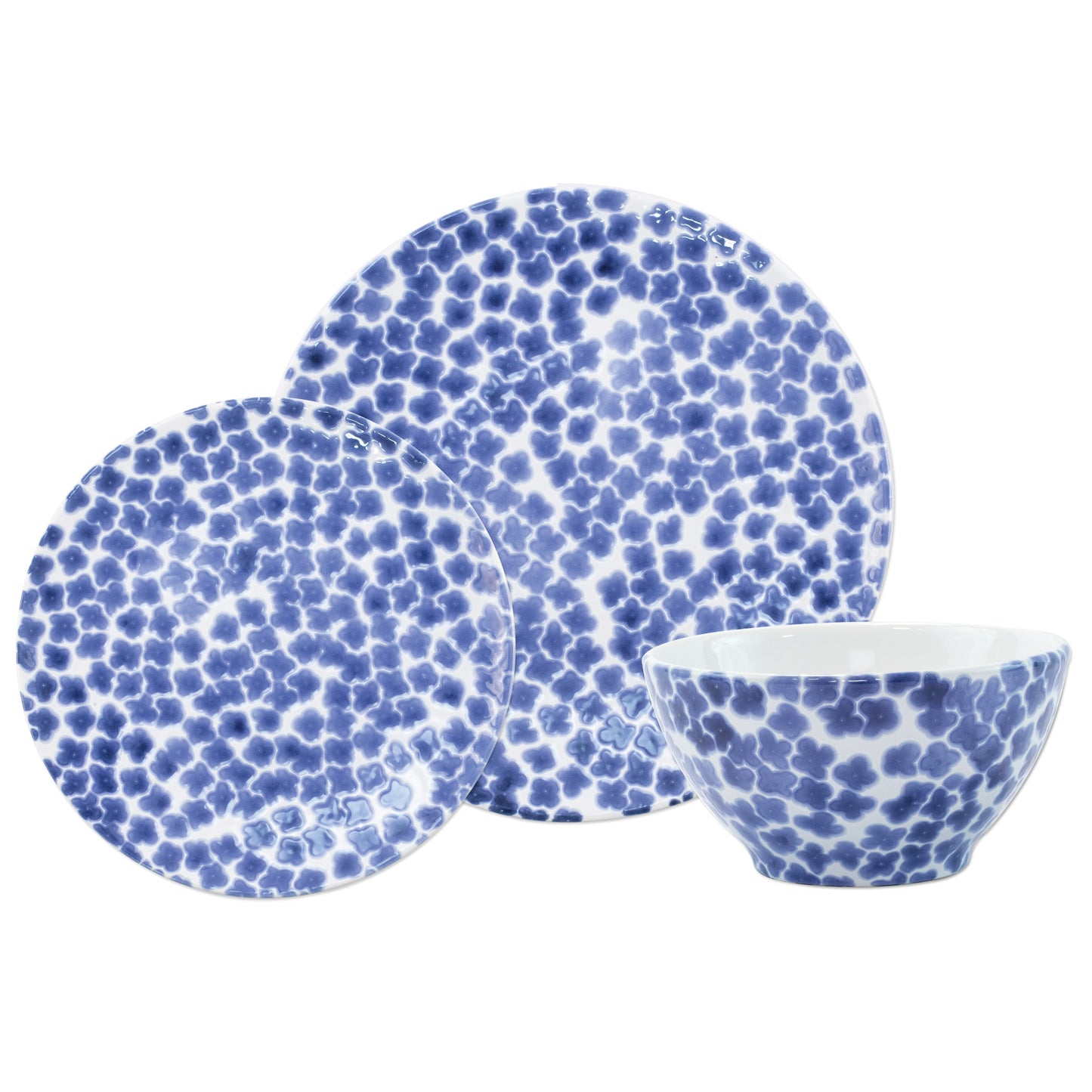 VIETRI Santorini Flower Dinner Plate