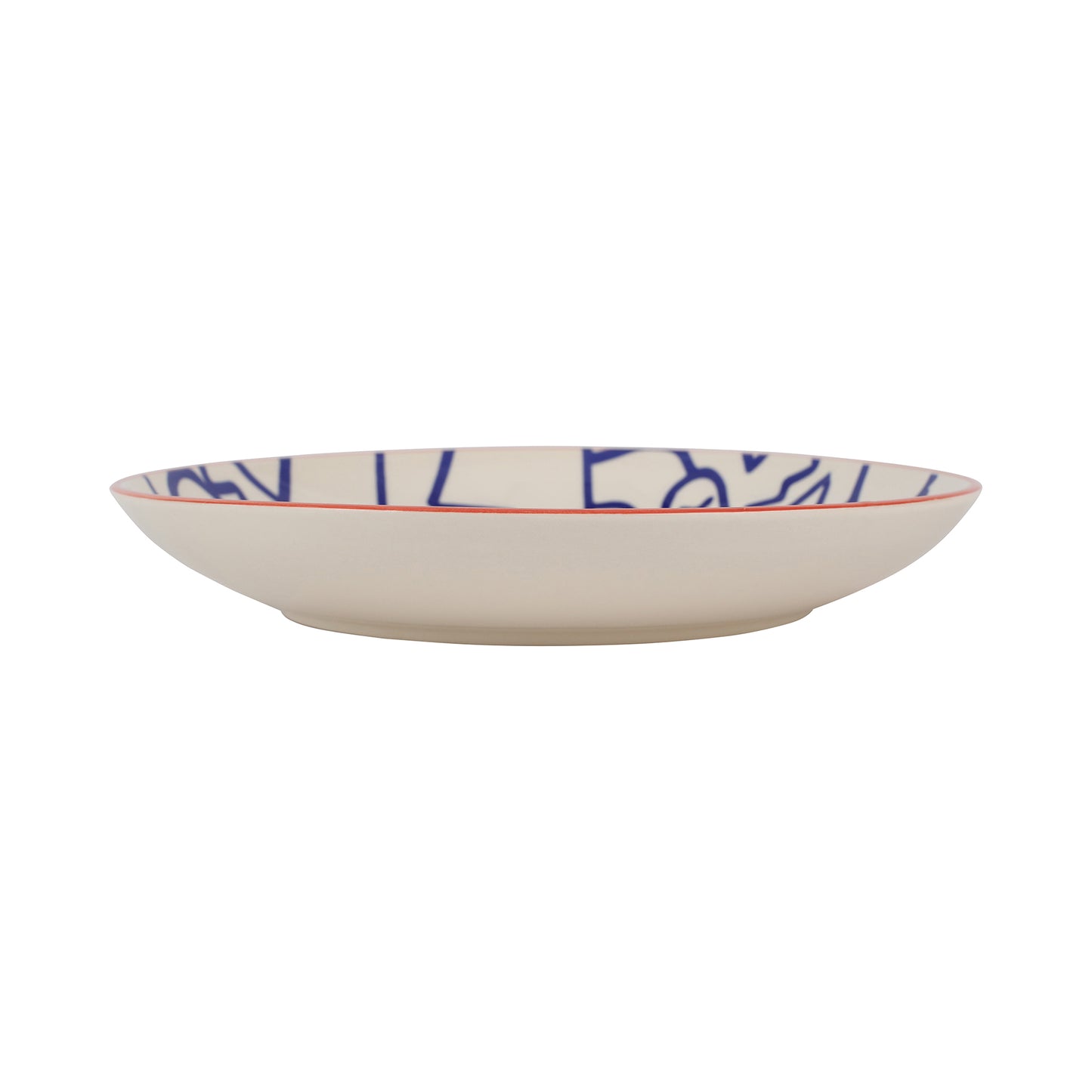 VIETRI Moda Faces Round Shallow Bowl