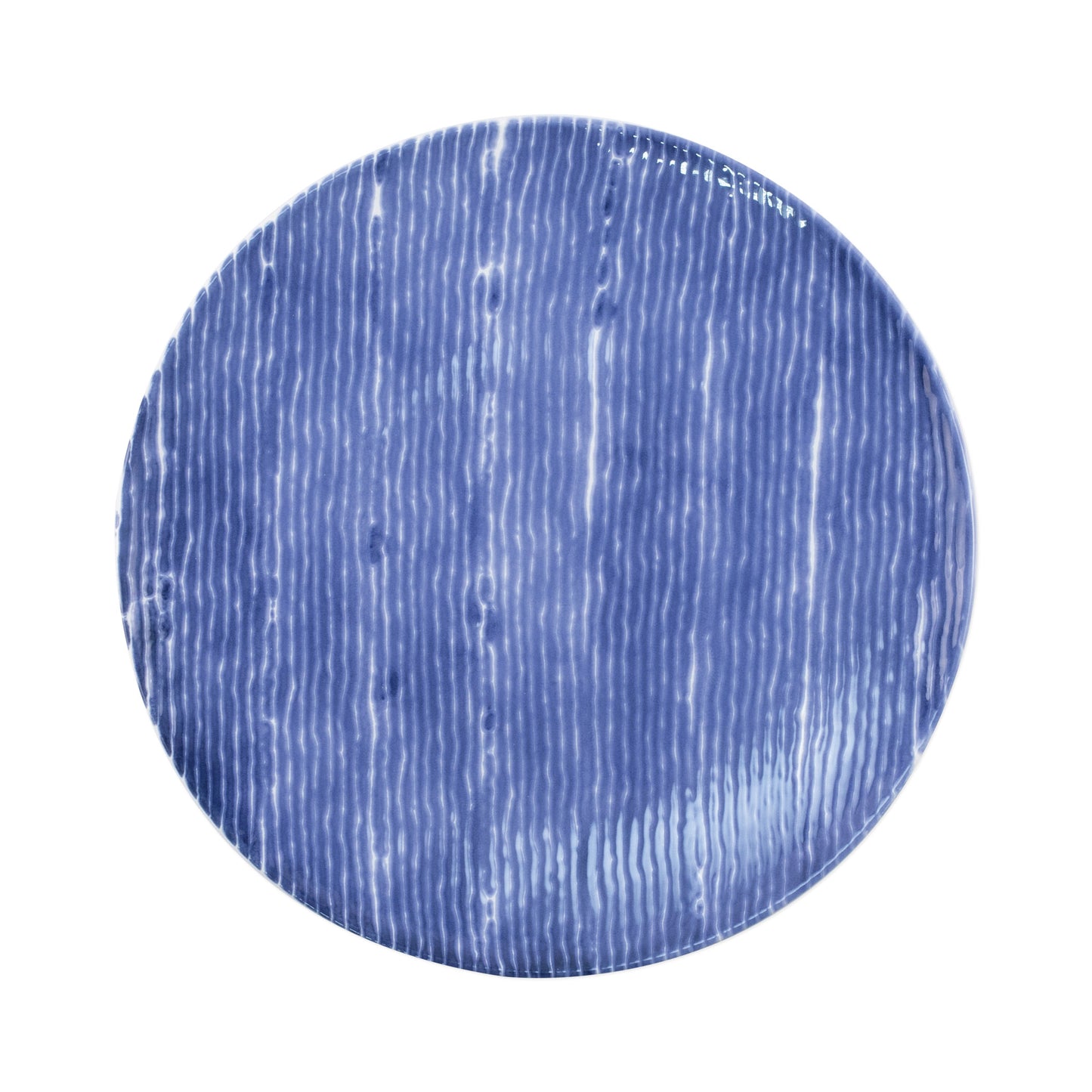VIETRI Blue Santorini Stripe Dinner Plate