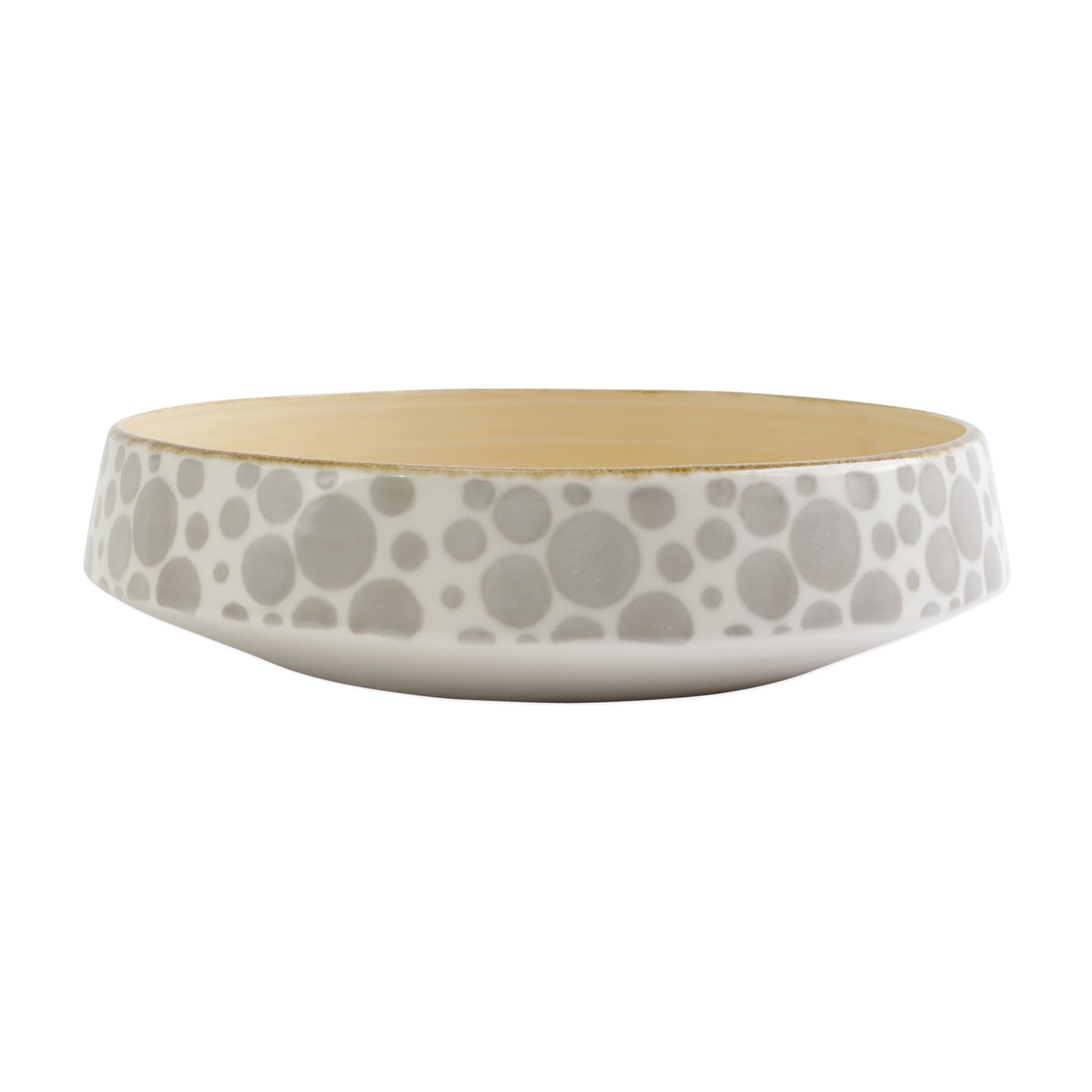 VIETRI Earth Bubble Large Shallow Bowl