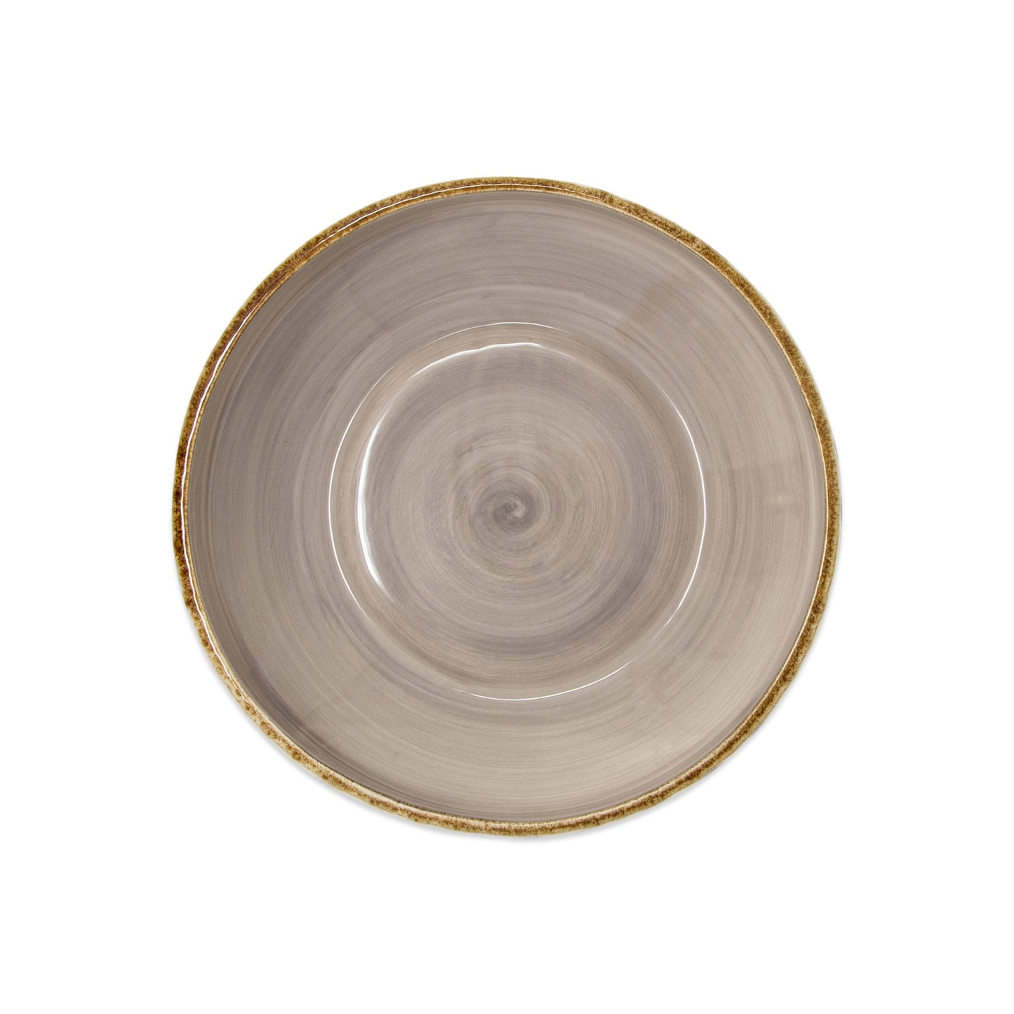 VIETRI Earth Flower Medium Shallow Bowl