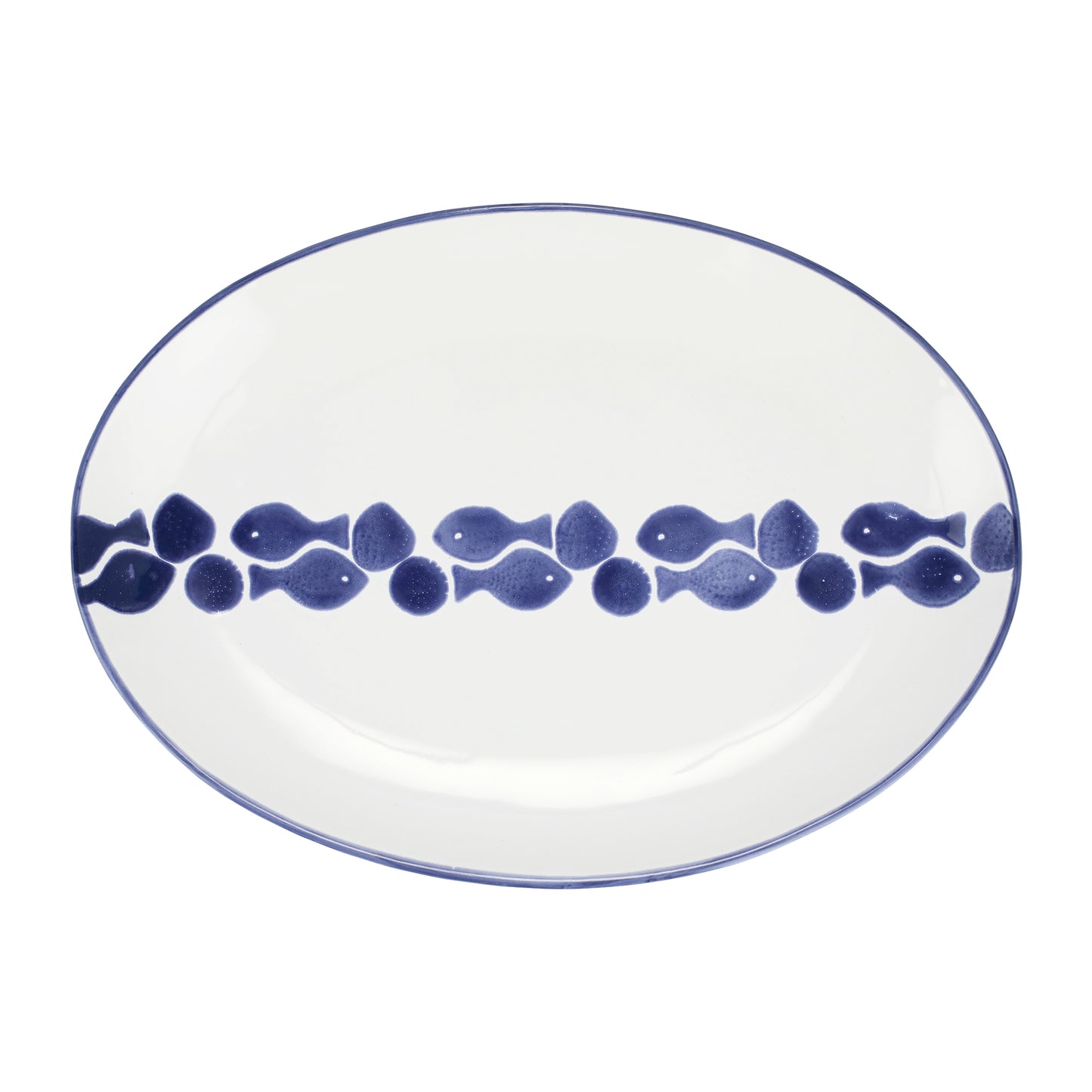 VIETRI Santorini Fish Large Oval Platter