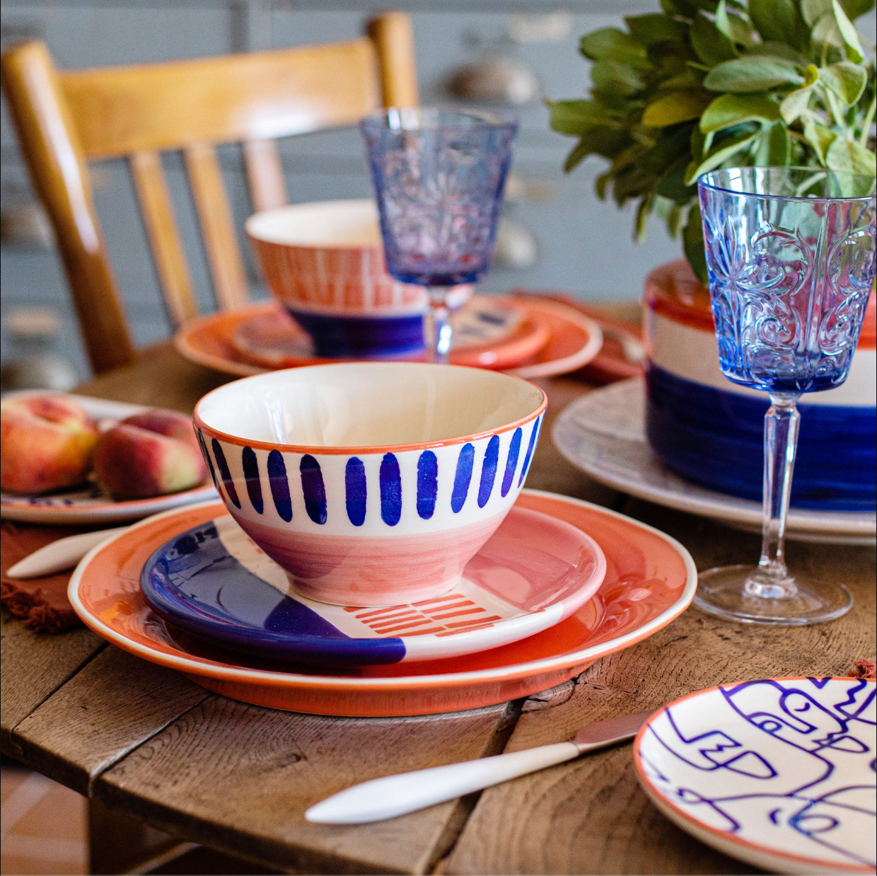 VIETRI Moda Stripe Cereal Bowl