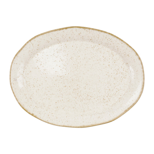 VIETRI Earth Eggshell Oval Platter